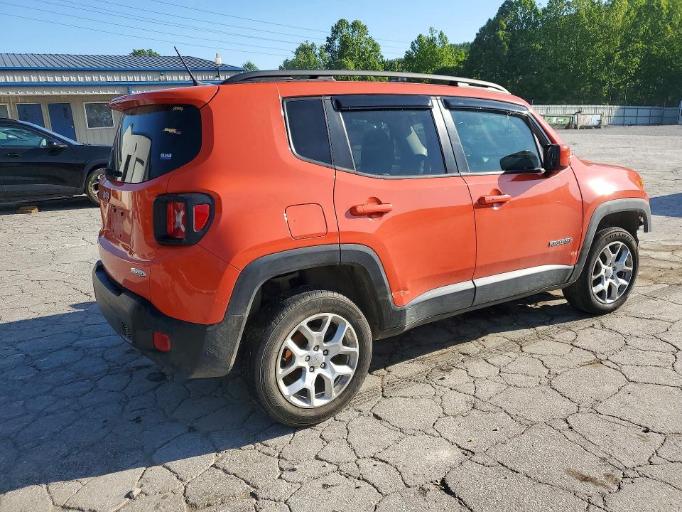 2017 Jeep Renegade VIN ZACCJBBB7HPE49606 COPART salvage auction — FRONT END, Wv - Salvage Certificate, sold $275 on 2026-07-30 (photo 3)