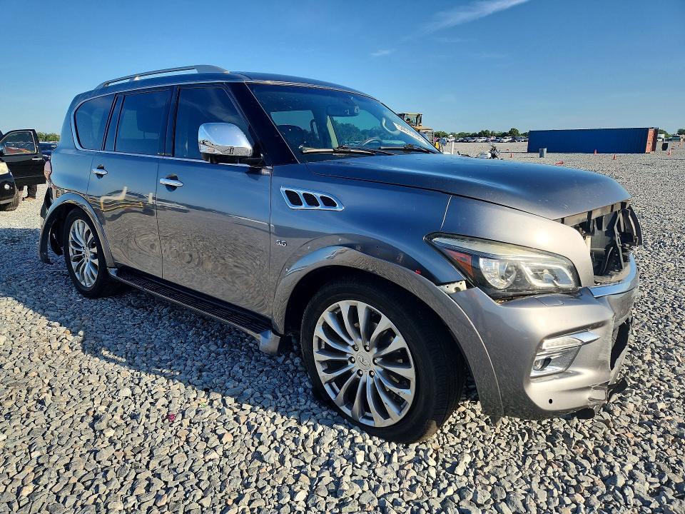 2016 Infiniti Qx80 VIN JN8AZ2NF1G9613113 COPART salvage auction — FRONT END, Fl - Cert Of Title Slvg Rebuildable, sold $2,600 on 2026-07-17 (photo 4)