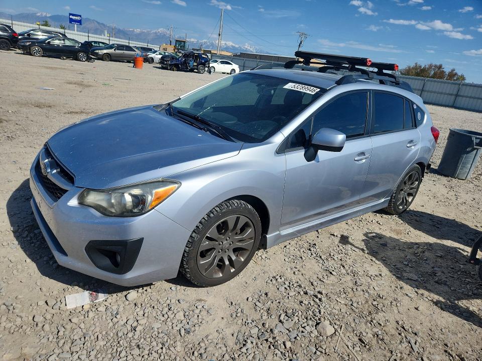 2012 Subaru Impreza VIN JF1GPAL60CG221468 COPART salvage auction — REAR END, Ut - Salvage Certificate, sold $600 on 2026-07-10 (photo 1)