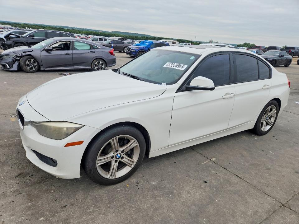 2014 BMW 3 series VIN WBA3C1C59EK116291 COPART salvage auction — WATER/FLOOD, TX - SALVAGE TITLE-FLOOD DAMAGE, sold $550 on 2026-07-16 (photo 1)