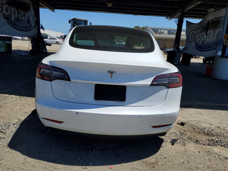 2022 Tesla Model 3 VIN 5YJ3E1EA8NF121387 COPART salvage auction — FRONT END, Ca - Salvage Certificate, sold $4,800 on 2026-07-23 (photo 6)