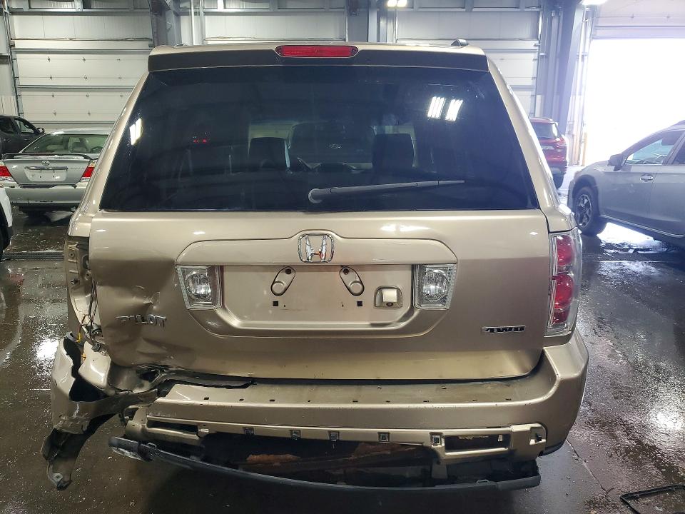 2007 Honda Pilot VIN 2HKYF187X7H522849 COPART salvage auction — REAR END, Mn - Cert Of Title-Prior Salvage, sold $625 on 2026-07-09 (photo 6)