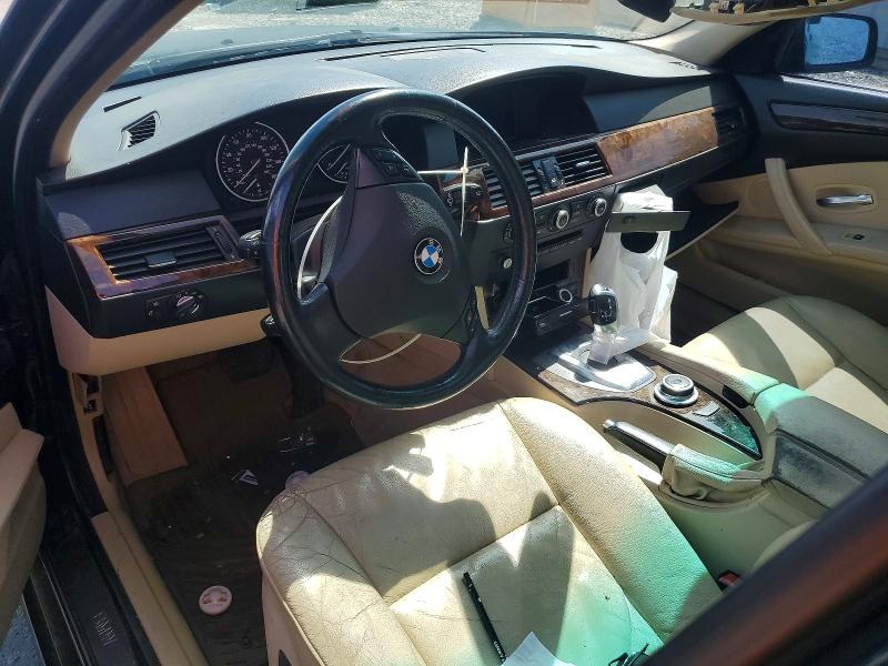 2008 BMW 5er VIN WBANU53508C116188 COPART salvage auction — REAR END, Nc - Salvage Certificate Of Title, sold $275 on 2026-07-22 (photo 8)
