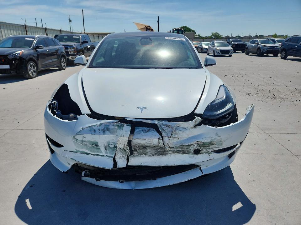 2023 Tesla Model 3 VIN 5YJ3E1EA1PF573202 COPART salvage auction — FRONT END, Tx - Salvage Vehicle Title, sold $9,700 on 2026-07-31 (photo 5)