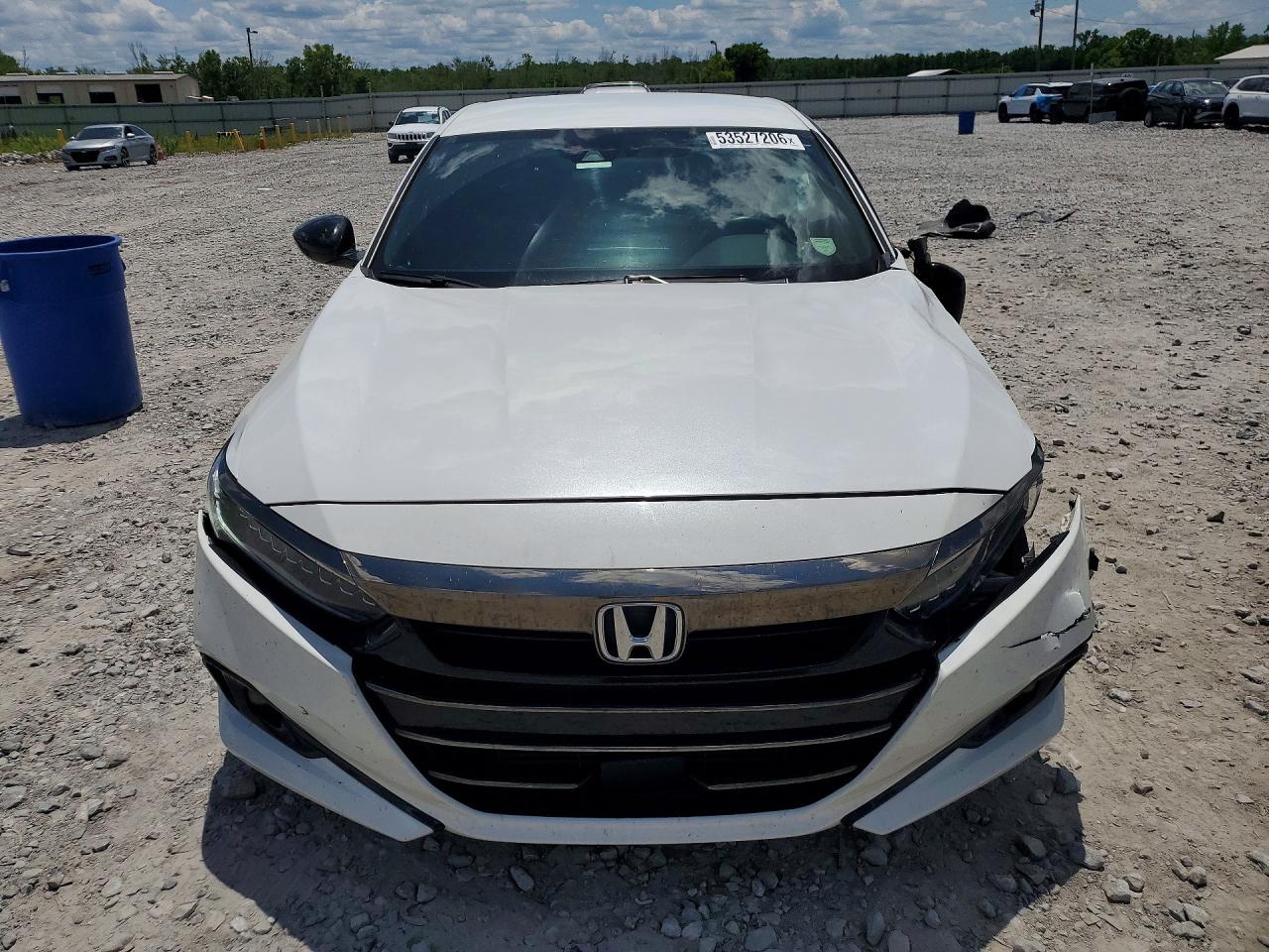 2022 Honda Accord VIN 1HGCV1F37NA101156 COPART salvage auction — Front End, AL - CERT OF TITLE-SALVAGE TITLE, sold $7,100 on 2026-06-25 (photo 5)