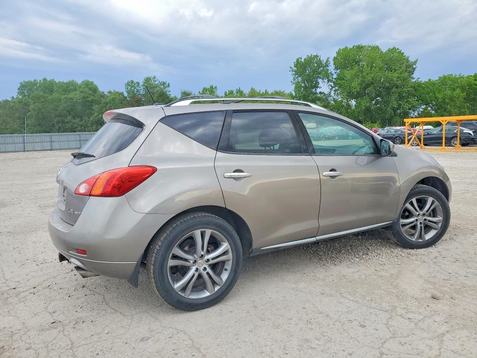 2010 Nissan Murano VIN JN8AZ1MW7AW107743 COPART salvage auction — HAIL, IA - CERT OF TITLE-SALVAGE TITLE, sold $1,500 on 2026-07-31 (photo 3)