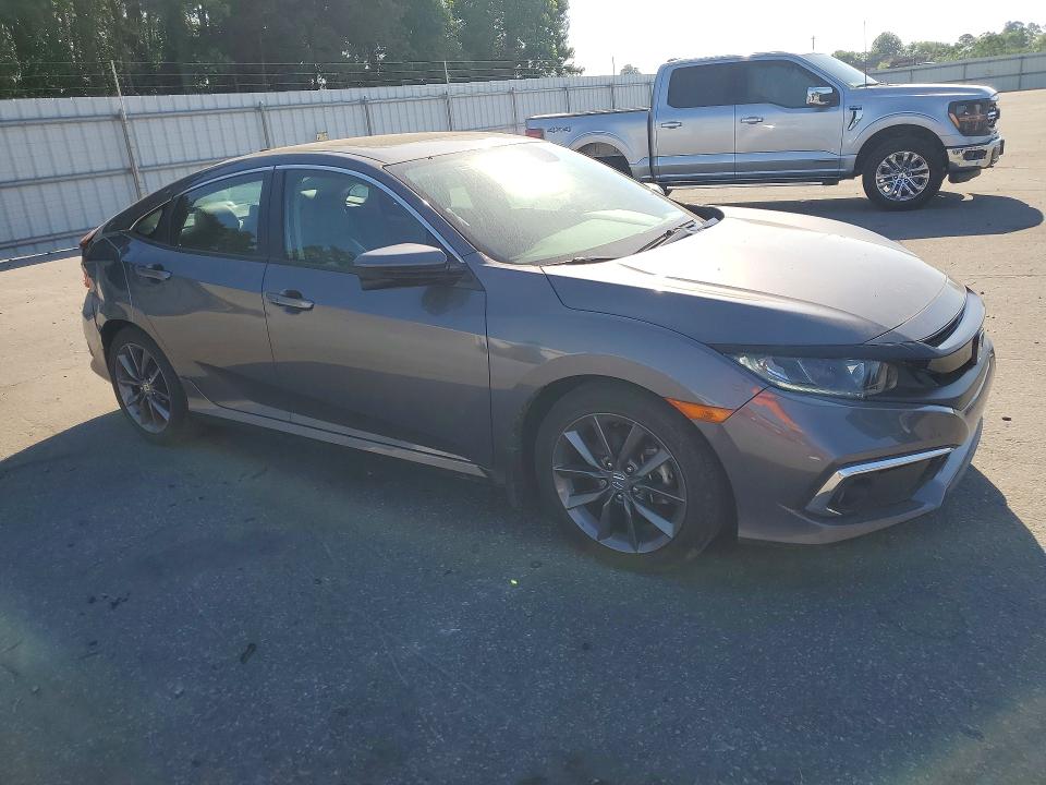 2021 Honda Civic VIN 2HGFC1F76MH702399 COPART salvage auction — REAR END, Nc - Salvage Certificate Of Title, sold $8,500 on 2026-07-02 (photo 4)