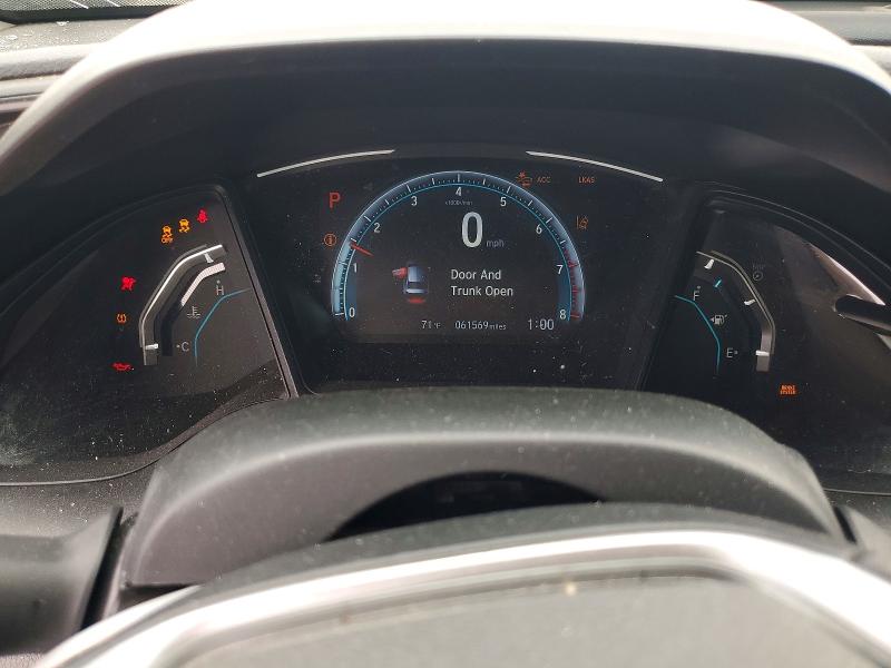 2020 Honda VIN 2HGFC2F61LH500209 COPART salvage auction — FRONT END, Ca - Salvage Certificate, sold $3,500 on 2026-07-03 (photo 9)