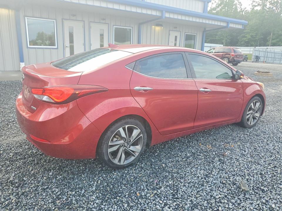 2015 Hyundai Elantra VIN 5NPDH4AE2FH550811 COPART salvage auction — REAR END, NC - SALVAGE CERTIFICATE OF TITLE, sold $1,500 on 2026-07-02 (photo 3)