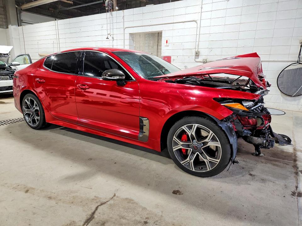 2019 Kia Stinger VIN KNAE35LC8K6059861 COPART salvage auction — FRONT END, Mn - Cert Of Title-Salvage, sold $250 on 2026-07-23 (photo 4)