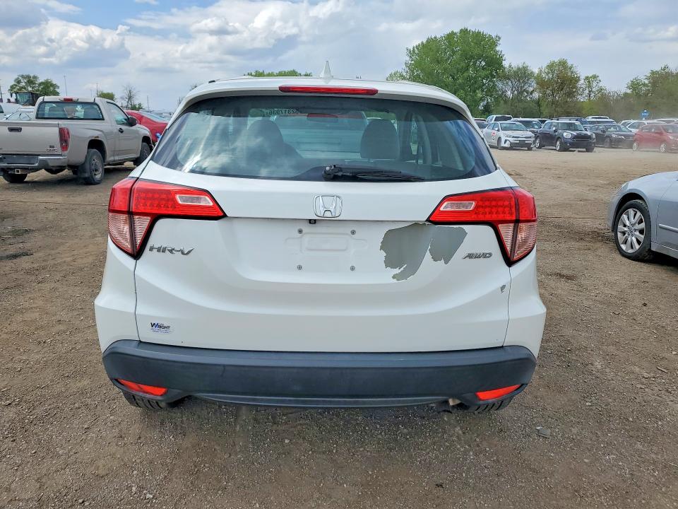 2016 Honda Hr-v VIN 3CZRU6H37GM749604 COPART salvage auction — MECHANICAL, Al - Certificate Of Title, sold $2,750 on 2026-07-31 (photo 6)