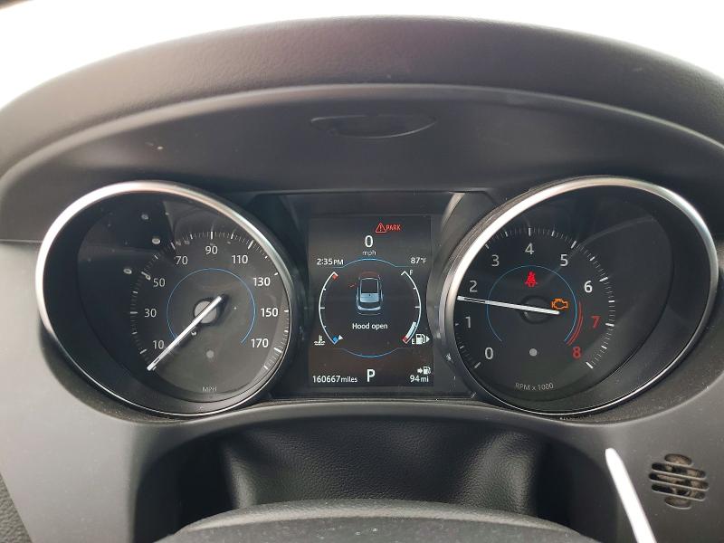 2018 Jaguar F-pace VIN SADCJ2GX2JA236903 COPART salvage auction — FRONT END, Tx - Salvage Vehicle Title, sold $2,550 on 2026-07-16 (photo 9)