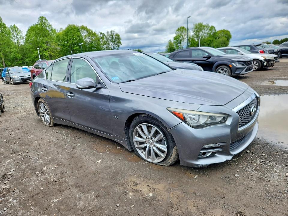 2015 Infiniti Q50 VIN JN1BV7AR0FM392983 COPART salvage auction — FRONT END, Ma - Cert Of Title-Salvage, sold $1,800 on 2026-07-02 (photo 4)