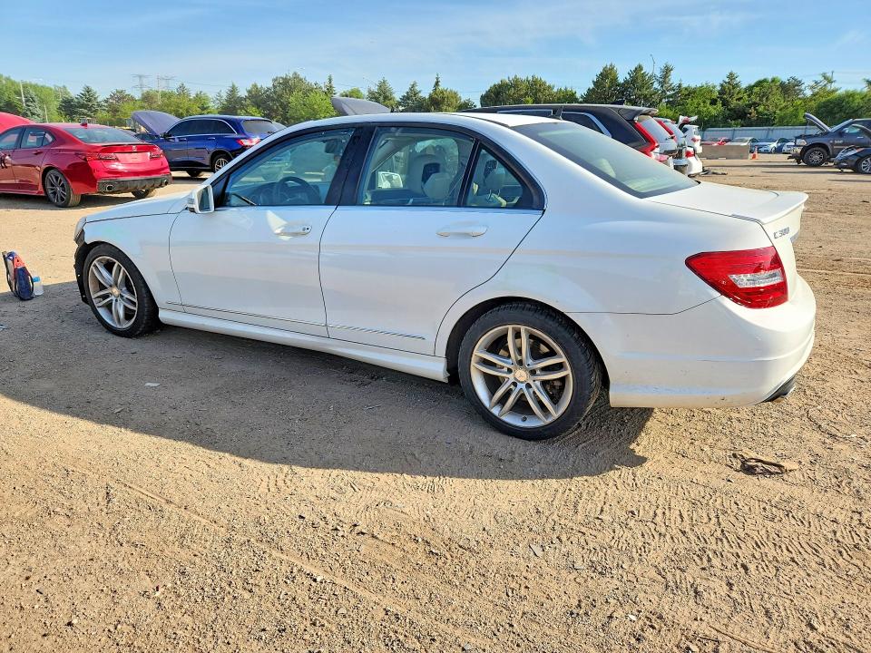 2013 Mercedes-benz C-klasse VIN WDDGF8AB2DR255798 COPART salvage auction — FRONT END, Il - Salvage Certificate, sold $1,850 on 2026-07-07 (photo 2)