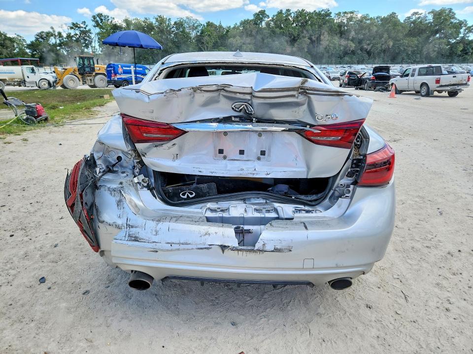 2020 Infiniti Q50 VIN JN1EV7AP2LM207145 COPART salvage auction — REAR END, Fl - Certificate Of Destruction, sold $1,600 on 2026-07-21 (photo 6)