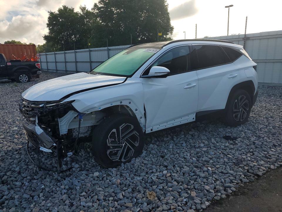 2026 Hyundai Tucson VIN KM8JEDD1XTU473235 COPART salvage auction — FRONT END, Fl - Cert Of Title Slvg Rebuildable, sold $25 on 2026-07-29 (photo 1)