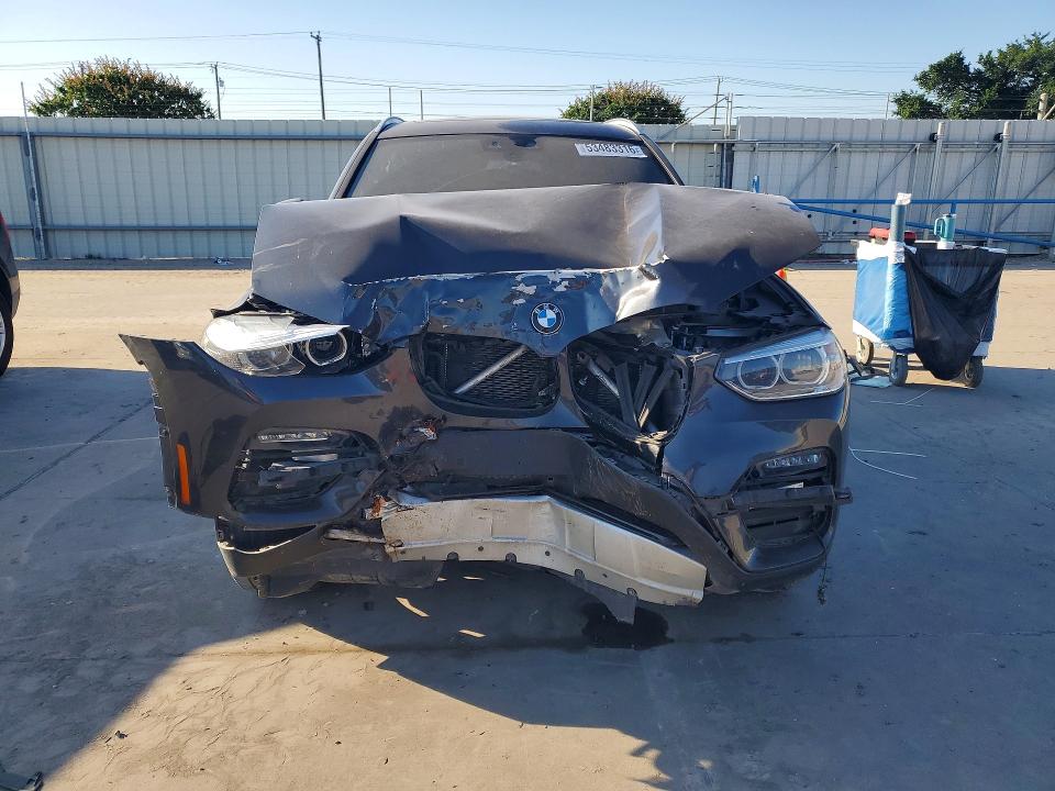 2021 BMW X3 VIN 5UXTY3C0XM9H04406 COPART salvage auction — FRONT END, Tx - Salvage Vehicle Title, sold $4,750 on 2026-07-06 (photo 5)
