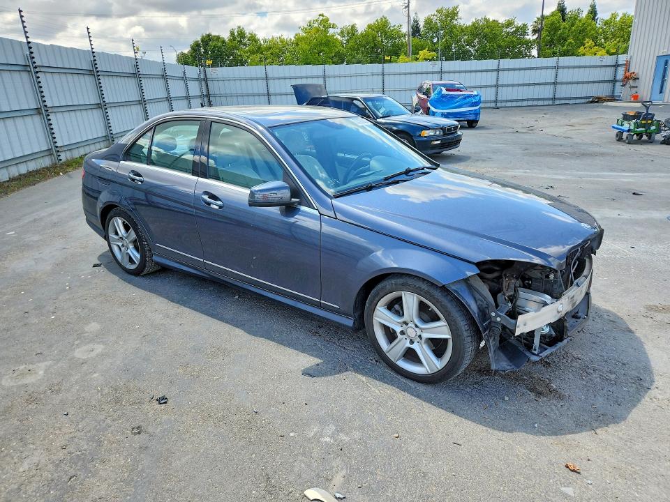 2011 Mercedes-benz C class VIN WDDGF5EB1BR174877 COPART salvage auction — FRONT END, CA - SALVAGE CERTIFICATE, sold $15 on 2026-07-28 (photo 4)