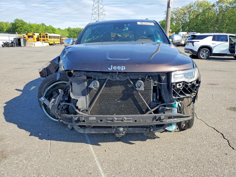 2017 Jeep Grand cherokee VIN 1C4RJFJG3HC707588 COPART salvage auction — FRONT END, In - Certificate Of Title, sold $350 on 2026-07-09 (photo 5)