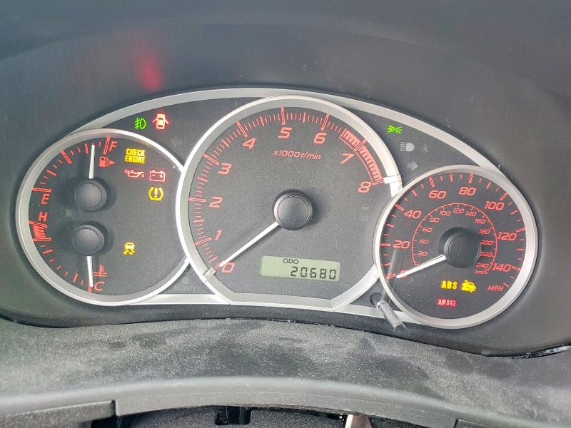 2012 Subaru Wrx VIN JF1GR7E60CG245215 COPART salvage auction — FRONT END, Il - Salvage Certificate, sold $475 on 2026-07-21 (photo 9)