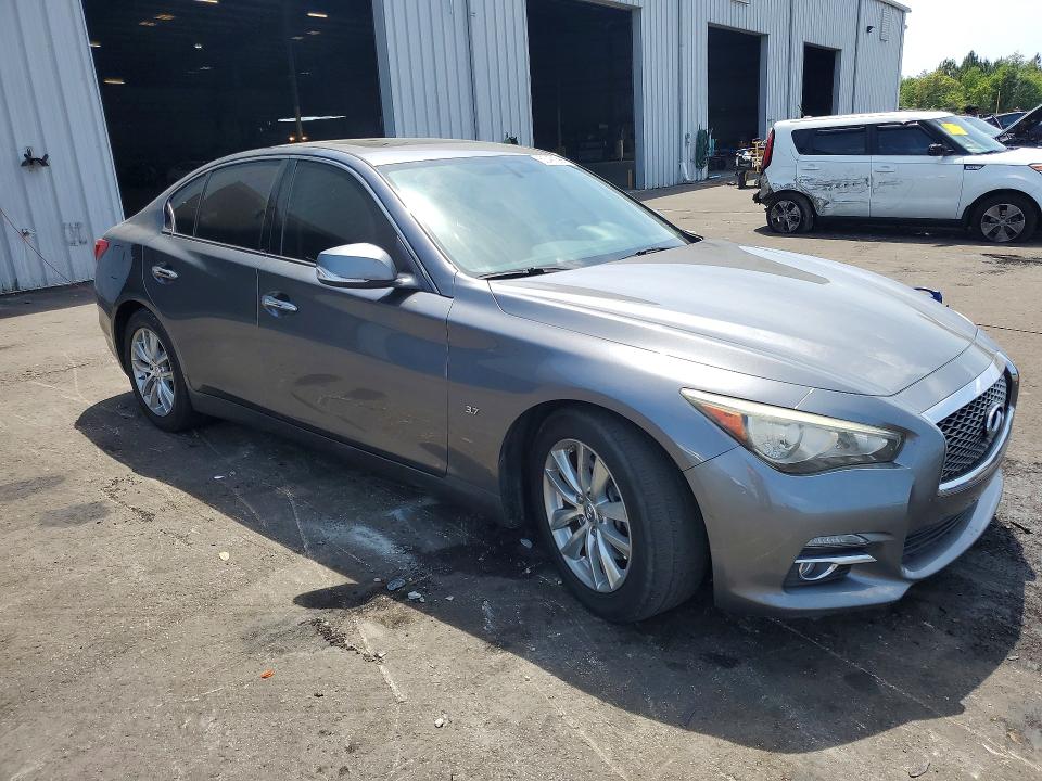 2014 Infiniti Q50 VIN JN1BV7AP4EM686397 COPART salvage auction — SIDE, Fl - Cert Of Title Slvg Rebuildable, sold $1,350 on 2026-07-06 (photo 4)