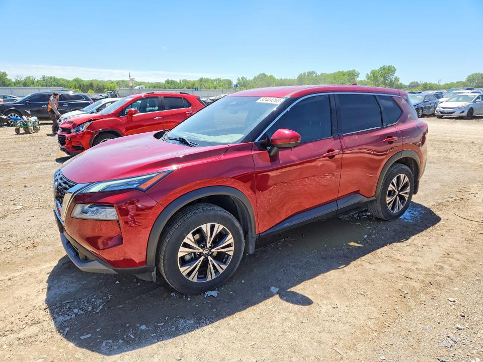 2021 Nissan Rogue VIN JN8AT3BA7MW008042 COPART salvage auction — HAIL, Ks - Cert Of Title-Salvage, sold $7,500 on 2026-07-28 (photo 1)