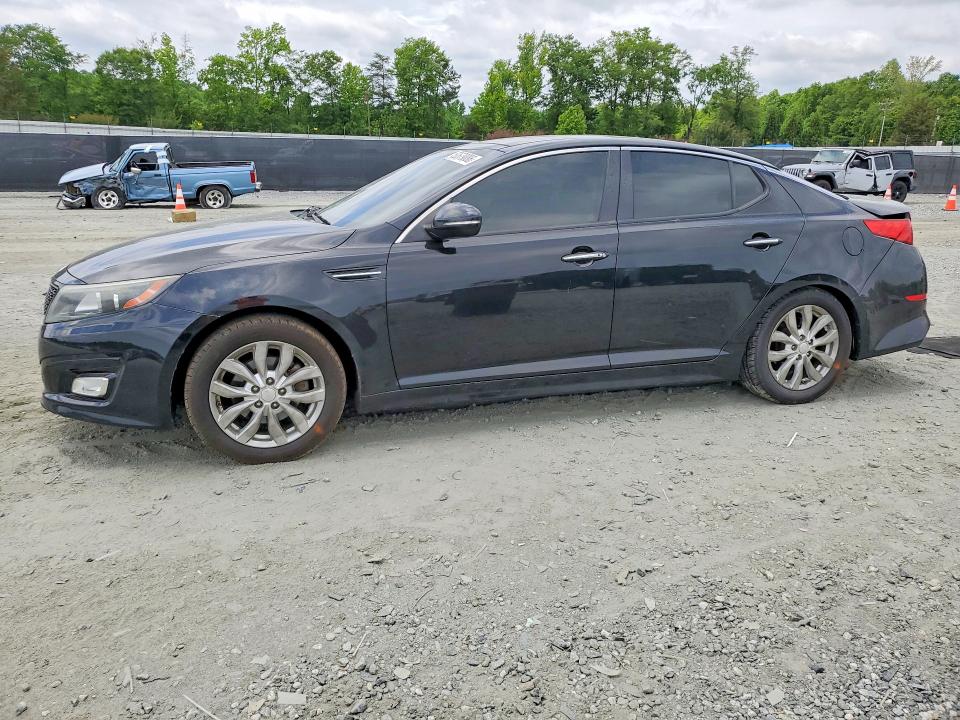 2015 Kia Optima VIN 5XXGN4A75FG408293 COPART salvage auction — REAR END, Sc - Cert Of Title-Salvage, sold $675 on 2026-07-20 (photo 1)