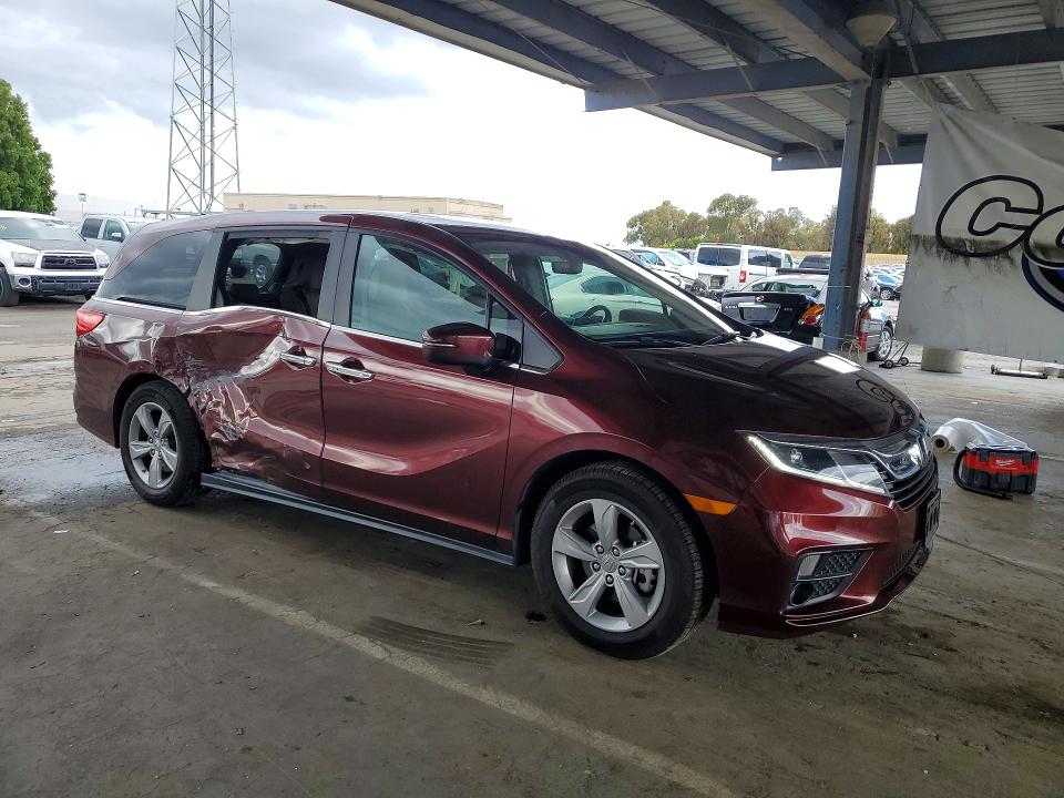 2018 Honda Odyssey VIN 5FNRL6H78JB035259 COPART salvage auction — SIDE, Ca - Salvage Certificate, sold $8,500 on 2026-07-09 (photo 4)