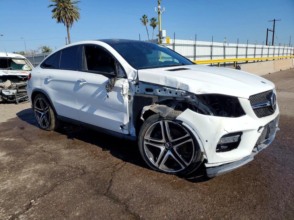 2018 Mercedes-benz Gle class VIN 4JGED6EBXJA103859 COPART salvage auction — FRONT END, Az - Cert Of Title - Salvage (P), sold $18,300 on 2026-08-05 (photo 4)