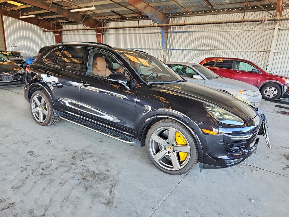 2017 Porsche Cayenne VIN WP1AC2A26HLA97026 COPART salvage auction — FRONT END, Ca - Salvage Certificate, sold $21,600 on 2026-09-21 (photo 4)