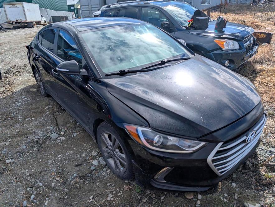 2017 Hyundai Elantra VIN KMHD84LFXHU177222 COPART salvage auction — REAR END, Qc - Gravement Accidente, sold $1,200 on 2026-07-14 (photo 4)