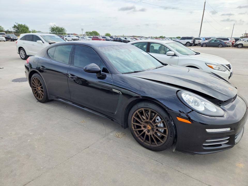 2014 Porsche Panamera VIN WP0AB2A70EL056354 COPART salvage auction — FRONT END, TX - SALVAGE VEHICLE TITLE, sold $6,300 on 2026-07-09 (photo 4)