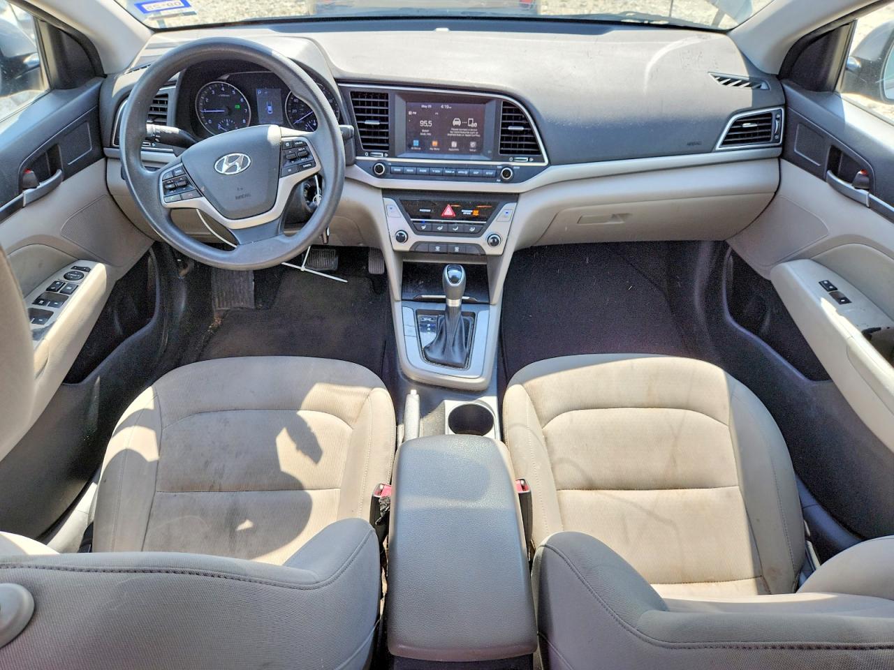 2018 Hyundai Elantra VIN KMHD84LF0JU590966 COPART salvage auction — Front End, TX - SALVAGE VEHICLE TITLE (P), sold $1,900 on 2026-07-09 (photo 8)