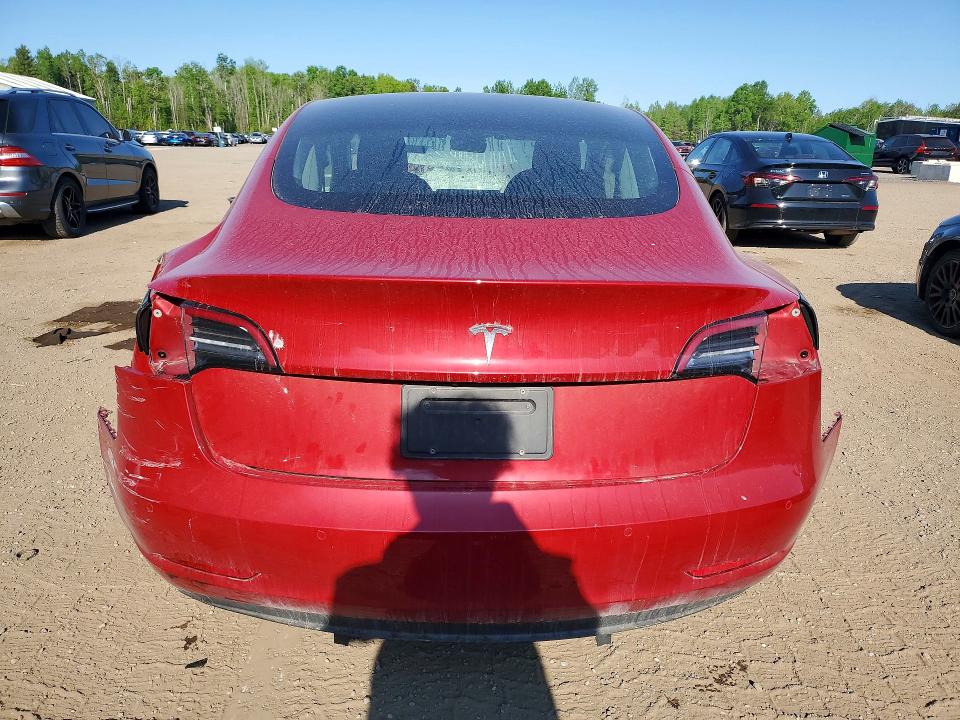 2018 Tesla Model 3 VIN 5YJ3E1EB8JF109551 COPART salvage auction — REAR END, On - Permit Salvage, sold $7,600 on 2026-07-14 (photo 6)