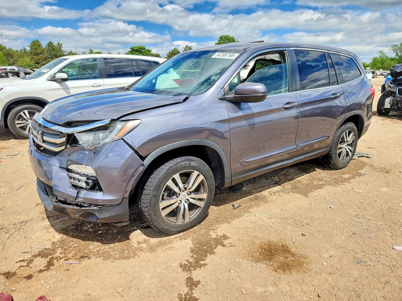 2016 Honda Pilot VIN 5FNYF6H58GB103845 COPART salvage auction — Side, IL - SALVAGE CERTIFICATE, sold $1,750 on 2026-06-30 (photo 1)