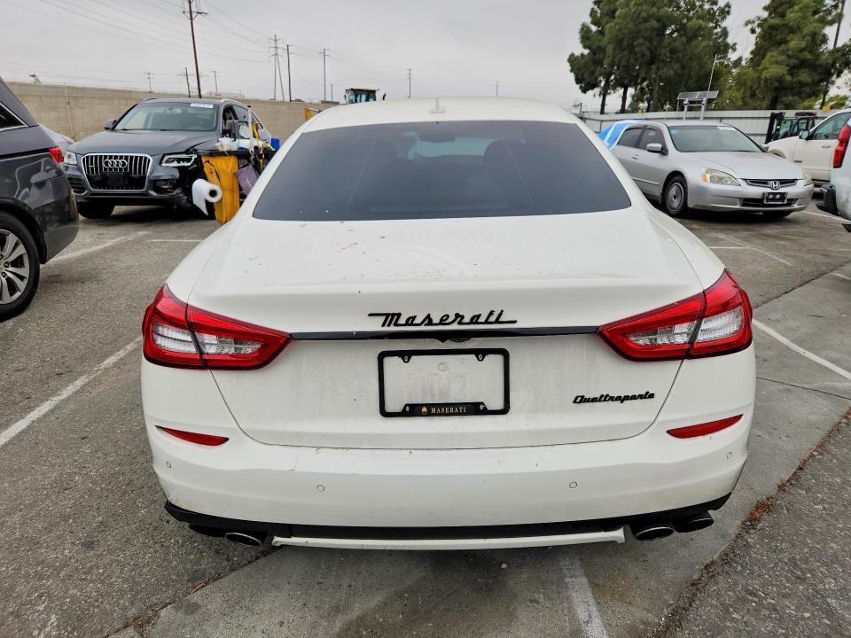 2016 Maserati Quattroporte VIN ZAM56RPA3G1184356 COPART salvage auction — REAR END, Ca - Salvage Certificate, sold $2,950 on 2026-07-02 (photo 6)