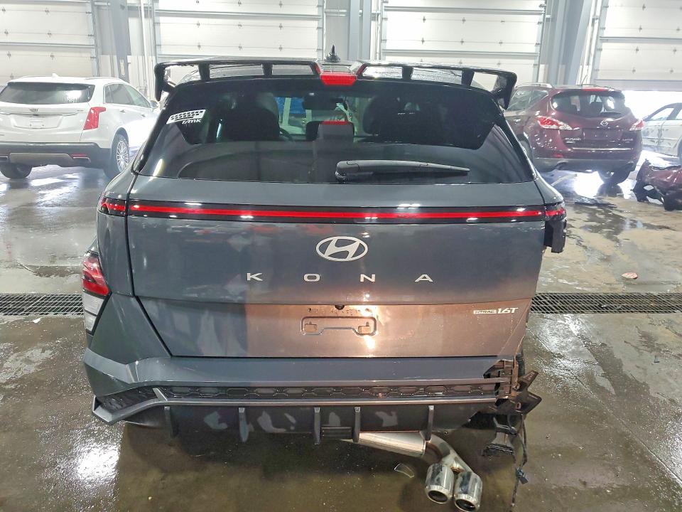 2024 Hyundai Kona VIN KM8HACA39RU101792 COPART salvage auction — REAR END, Ar - Cert Of Title-Salvage, sold $5,600 on 2026-07-28 (photo 6)