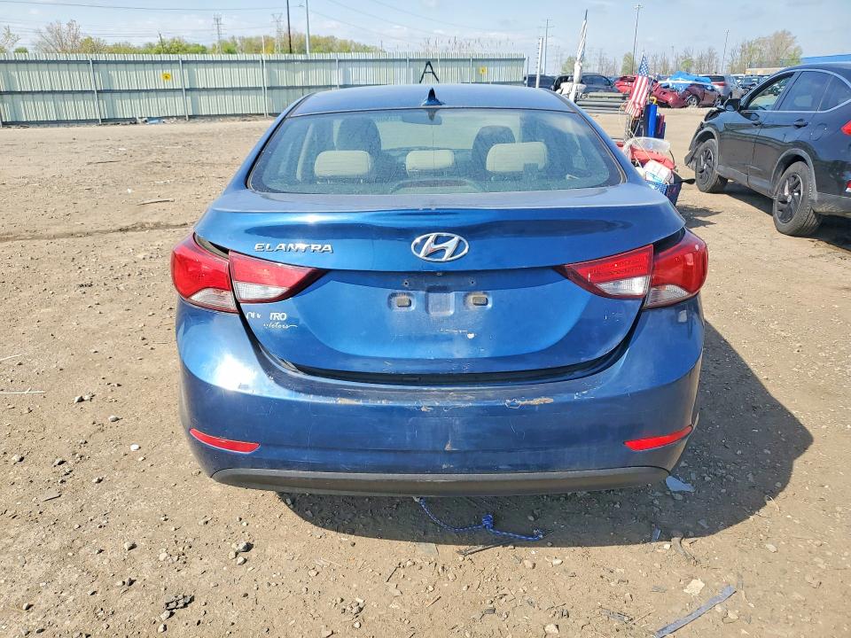 2016 Hyundai VIN KMHDH4AE1GU477773 COPART salvage auction — FRONT END, Mi - Certificate Of Title, sold $650 on 2026-07-10 (photo 6)