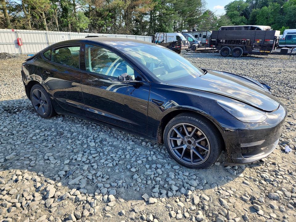 2022 Tesla Model 3 VIN 5YJ3E1EA2NF194819 COPART salvage auction — FRONT END, Nj - Cert Of Title-Salvage, sold $2,800 on 2026-07-27 (photo 4)