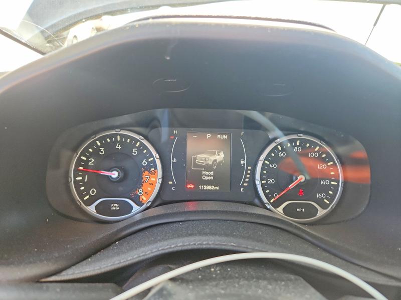 2016 Jeep Renegade VIN ZACCJAAT8GPC61308 COPART salvage auction — HAIL, Ks - Cert Of Title-Salvage, sold $2,300 on 2026-08-03 (photo 9)