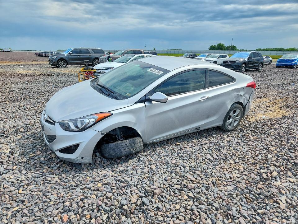 2013 Hyundai Elantra VIN KMHDH6AE4DU007244 COPART salvage auction — FRONT END, MO - SALVAGE CERTIFICATE OF TITLE, sold $925 on 2026-07-08 (photo 1)