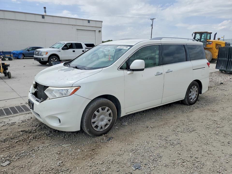 2012 Nissan Quest VIN JN8AE2KP5C9038288 COPART salvage auction — FRONT END, Ut - Salvage Certificate, sold $550 on 2026-07-06 (photo 1)