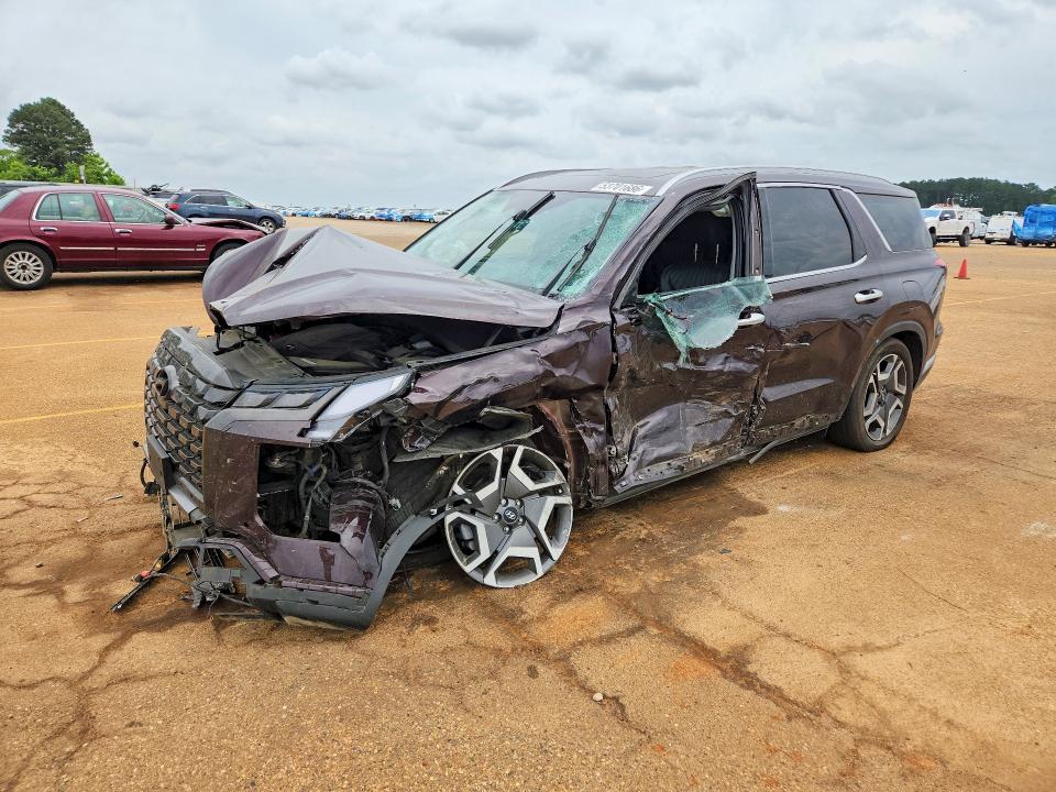 2024 Hyundai Palisade VIN KM8R54GEXRU741355 COPART salvage auction — SIDE, Tx - Salvage Vehicle Title, sold $6,700 on 2026-07-13 (photo 1)