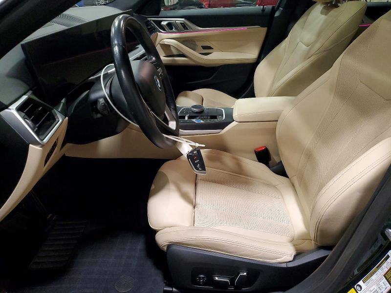 2024 BMW I4 VIN WBY43AW04RFT19111 COPART salvage auction — FRONT END, Pa - Certificate Of Salvage, sold $16,400 on 2026-07-14 (photo 7)