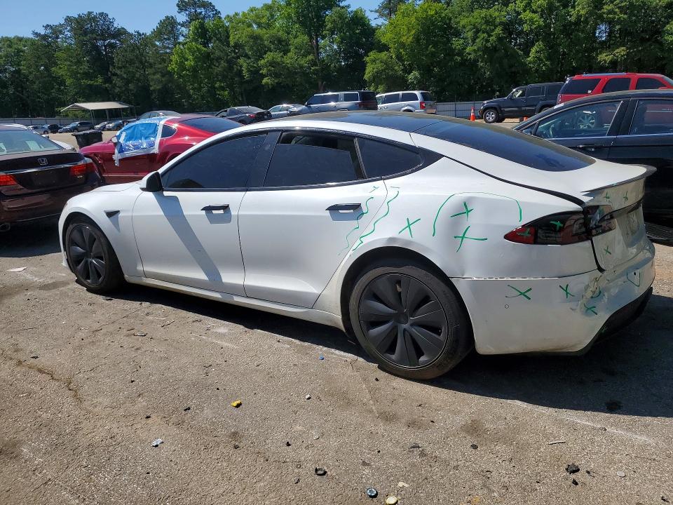 2021 Tesla VIN 5YJSA1E55MF451349 COPART salvage auction — REAR END, Ga - Cert Of Title-Salvage, sold $16,600 on 2026-07-31 (photo 2)