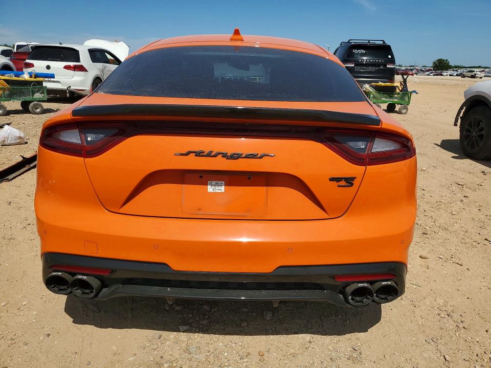 2019 Kia Stinger VIN KNAE35LC9K6071176 COPART salvage auction — SIDE, Tx - Salvage Vehicle Title, sold $5,200 on 2026-07-09 (photo 6)