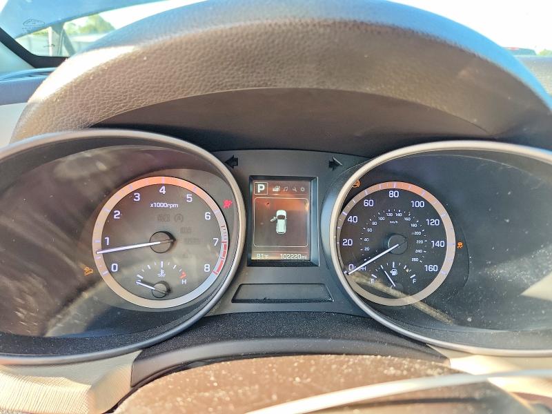 2018 Hyundai Santa fe VIN 5XYZT3LB7JG565743 COPART salvage auction — WATER/FLOOD, Fl - Cert Of Title-Slvg Rebld Flood, sold $3,650 on 2026-07-08 (photo 9)