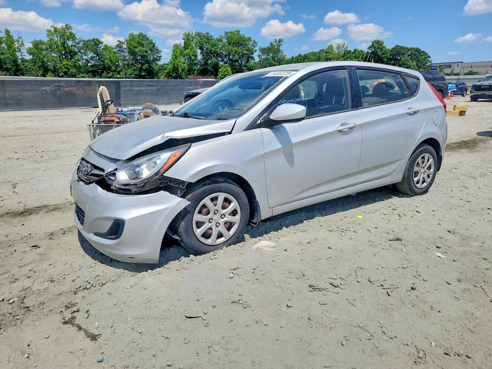 2013 Hyundai Accent VIN KMHCT5AE3DU109865 COPART salvage auction — FRONT END, Sc - Cert Of Title-Salvage, sold $750 on 2026-07-15 (photo 1)