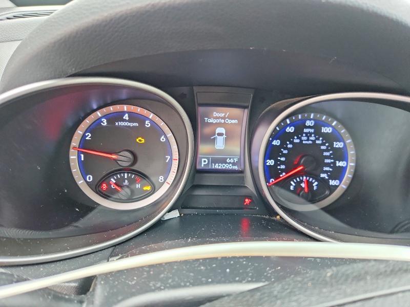 2013 Hyundai Santa fe VIN KM8SN4HF8DU017634 COPART salvage auction — FRONT END, GA - CERT OF TITLE-SALVAGE, sold $1,850 on 2026-07-28 (photo 9)