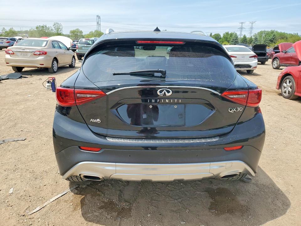 2017 Infiniti VIN SJKCH5CR0HA022855 COPART salvage auction — HAIL, Il - Salvage Certificate, sold $250 on 2026-07-21 (photo 6)